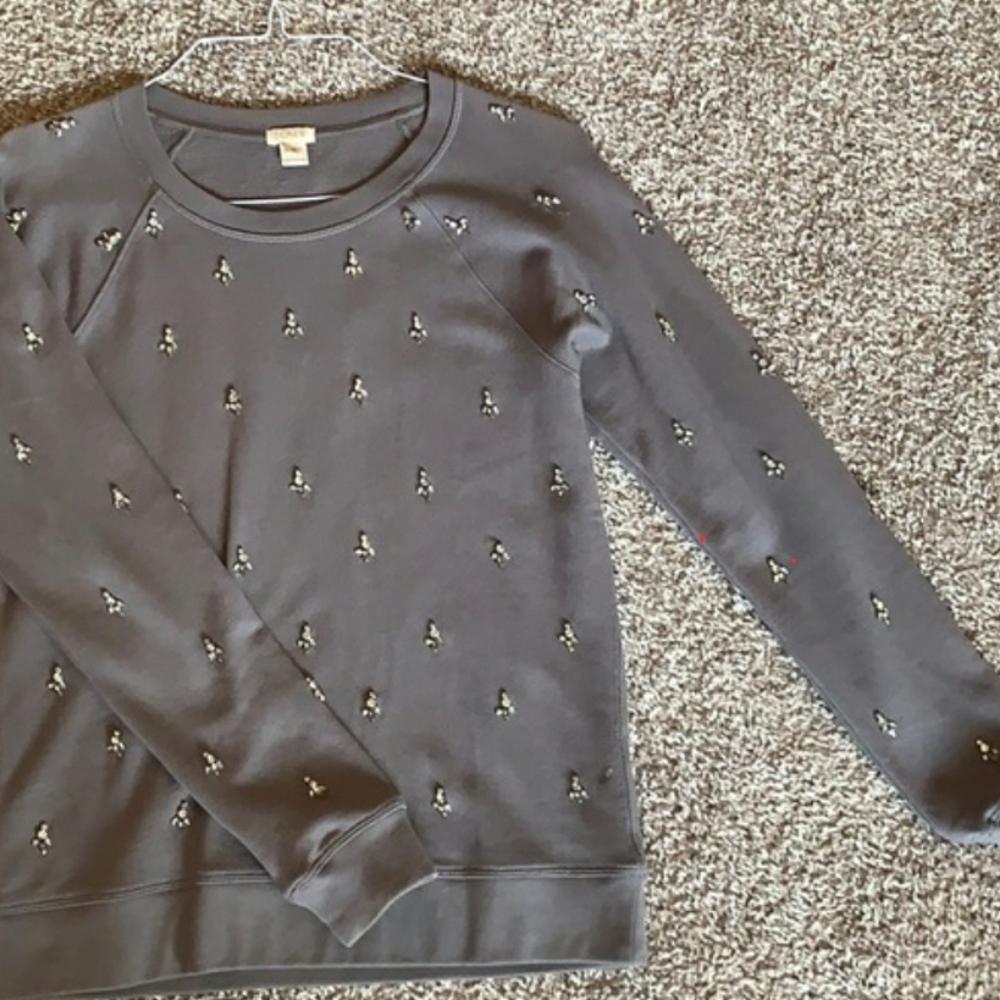 J. Crew jeweled sweater XS